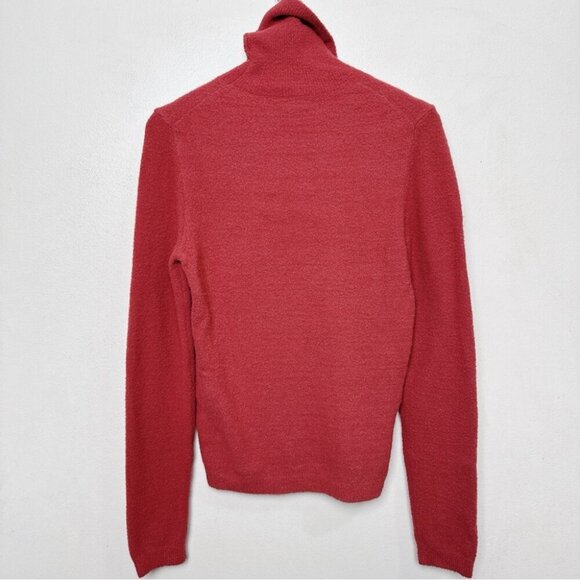 Aritzia Womens Medium Maxwell Hush Knit Chenille Turtleneck Sweater Cider Pink - Picture 15 of 15